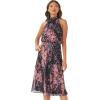 imageAdrianna Papell Womens Floral Chiffon Halter DressBlack Multi