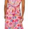 imageAdrianna Papell Womens Floral Chiffon Halter DressIvory Multi