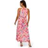 imageAdrianna Papell Womens Floral Chiffon Halter DressIvory Multi
