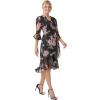 imageAdrianna Papell Womens Floral Chiffon Wrap DressBlack Multi