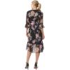 imageAdrianna Papell Womens Floral Chiffon Wrap DressBlack Multi