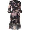imageAdrianna Papell Womens Floral Chiffon Wrap DressBlack Multi