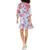 imageAdrianna Papell Womens Floral Chiffon Wrap DressSky Blue Multi