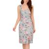 imageAdrianna Papell Womens Floral Matelasse DressBlue Multi