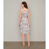 imageAdrianna Papell Womens Floral Matelasse DressBlue Multi
