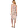 imageAdrianna Papell Womens Floral Matelasse DressMarble Multi