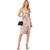 imageAdrianna Papell Womens Floral Matelasse DressMarble Multi