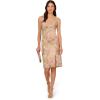 imageAdrianna Papell Womens Floral Matelasse DressRose Multi