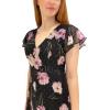 imageAdrianna Papell Womens Floral Print Metallic JumpsuitBlack Multi