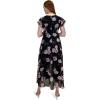 imageAdrianna Papell Womens Floral Print Metallic JumpsuitBlack Multi