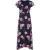 imageAdrianna Papell Womens Floral Print Metallic JumpsuitMidnight Multi