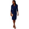 imageAdrianna Papell Womens Front Tie Short DressNavy Sateen
