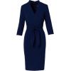 imageAdrianna Papell Womens Front Tie Short DressNavy Sateen