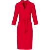 imageAdrianna Papell Womens Front Tie Short DressRed Rose