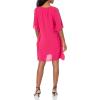 imageAdrianna Papell Womens Gauzy Crepe Caftan DressFiesta Pink