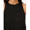 imageAdrianna Papell Womens Halter Blouson Beaded GownBlackBlack
