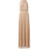 imageAdrianna Papell Womens Halter Blouson Beaded GownSilverNude
