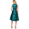 imageAdrianna Papell Womens Halter Jacquard DressTeal Multi