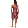imageAdrianna Papell Womens Jacquard Envelope Short DressPinkBlack Multi