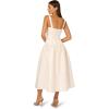 imageAdrianna Papell Womens Jacquard Midi DressIvorySilver