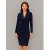 imageAdrianna Papell Womens Jersey Tuxedo DressMidnight
