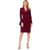imageAdrianna Papell Womens Jersey Tuxedo DressRed Wine