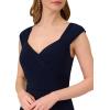 imageAdrianna Papell Womens Jersey and Chiffon Drape DressMidnight