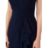 imageAdrianna Papell Womens Jersey and Chiffon Drape DressMidnight