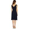 imageAdrianna Papell Womens Jersey and Chiffon Pleat DressBlue Moon