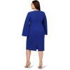 imageAdrianna Papell Womens Knit Crepe Jewel Short DressRoyal Sapphire