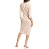 imageAdrianna Papell Womens Knit Crepe Tie Waist SheathDressBlush