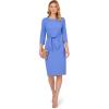 imageAdrianna Papell Womens Knit Crepe Tie Waist SheathDressPrecious Peri