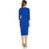 imageAdrianna Papell Womens Knit Crepe Tie Waist SheathDressViolet Cobalt
