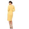 imageAdrianna Papell Womens Knit Crepe Tie Waist SheathDressWarm Sun