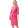 imageAdrianna Papell Womens Knit Crepe Tie Waist SheathDressWatermelon Bliss