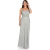 imageAdrianna Papell Womens Long Blouson DressBlue Mist