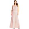 imageAdrianna Papell Womens Long Blouson DressBlush