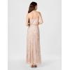 imageAdrianna Papell Womens Long Blouson DressBlushGoldPink