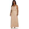 imageAdrianna Papell Womens Long Blouson DressChampGold