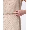 imageAdrianna Papell Womens Long Blouson DressSilverNude