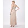 imageAdrianna Papell Womens Long Blouson DressSilverNude