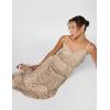 imageAdrianna Papell Womens Long Blouson DressTaupePink