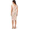 imageAdrianna Papell Womens Matelasse Cocktail DressMarble Multi