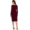 imageAdrianna Papell Womens Matt Jersey Short DressBlackened Red