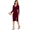imageAdrianna Papell Womens Matt Jersey Short DressBlackened Red