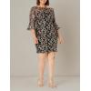 imageAdrianna Papell Womens Metallic Embroidery SheathBlackGold