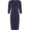 imageAdrianna Papell Womens Metallic Knit Tie Front DressLight Navy