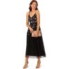 imageAdrianna Papell Womens Multi Floral Beaded DressBlack Multi