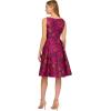 imageAdrianna Papell Womens Multicolor Jacquard DressNavyMagenta Multi