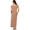 imageAdrianna Papell Womens Off Shoulder Long DressTaupe